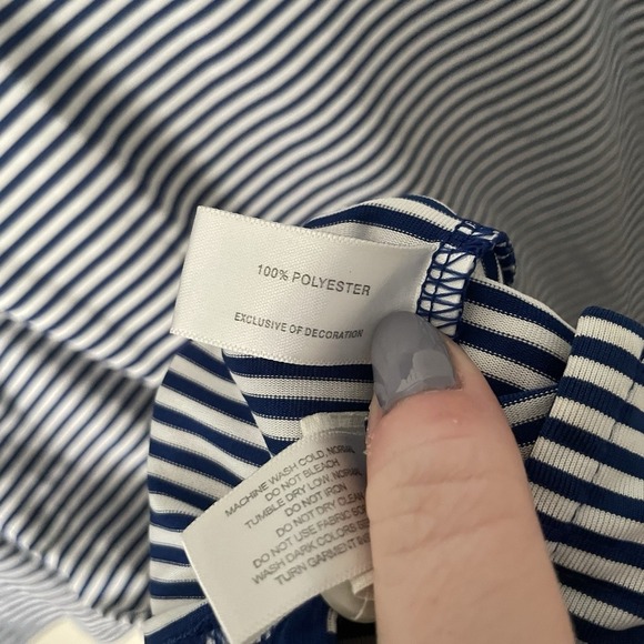 Cutter & Buck Polo Shirt Mens  XL 2016 Ryder Cup Hazeltine Blue White Stripe - Picture 6 of 8